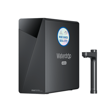 Waterdrop Master X Series Reverse Osmosis System, X14, Black (WD-X14)
