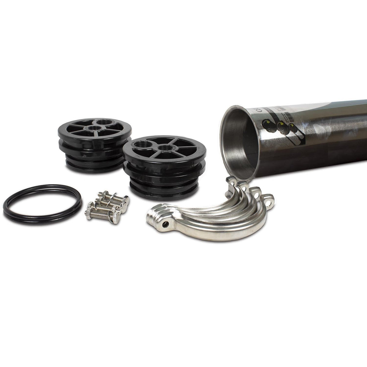 Crystal Quest 4" x 40" RO Membrane Housing with Cap,O-rings and Lock included (CQE-PT-03230)