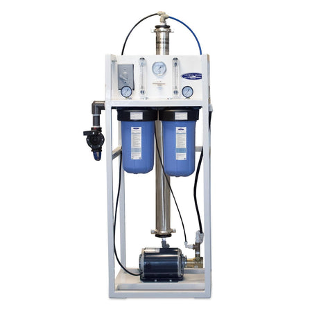 Crystal Quest Commercial Mid-Flow Reverse Osmosis System (500-7000 GPD), 750 GPD / Standalone / Brass Rotary (CQE-CO-020024C)