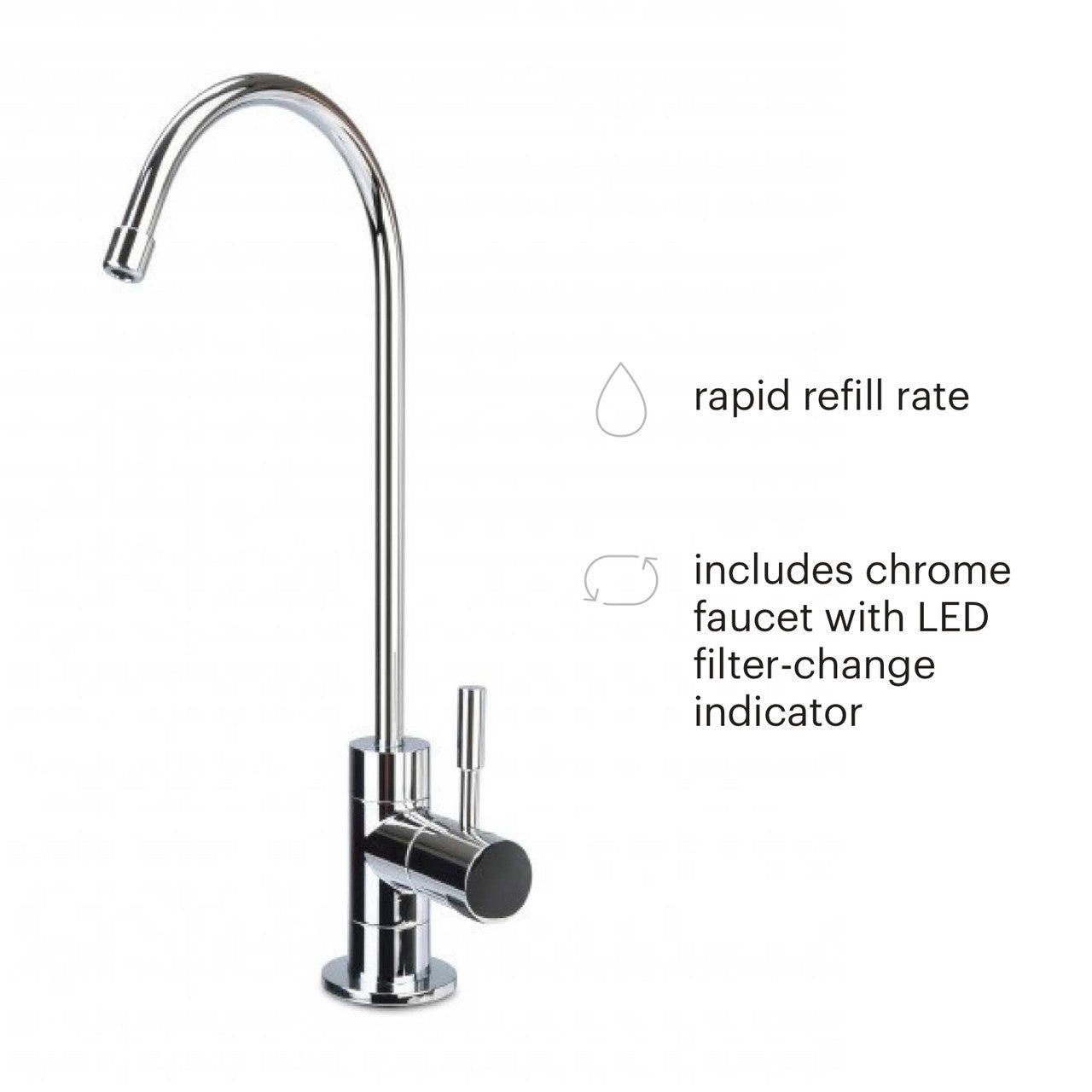 Circle Reverse Osmosis Under Counter Water Filtration System with Brushed Nickel Faucet - image 9