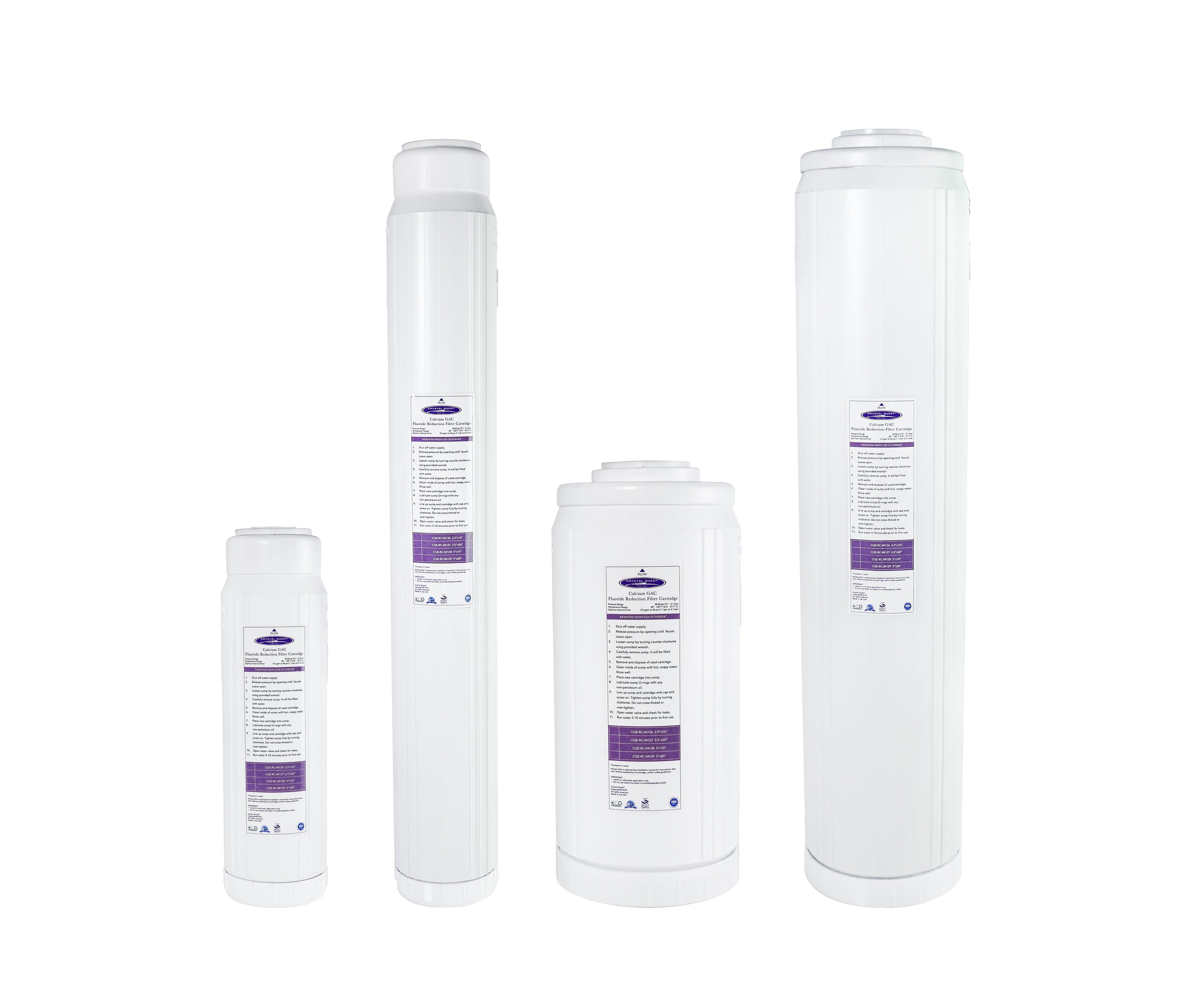 Calcium GAC Fluoride Reduction Filter Cartridge