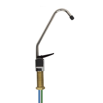Crystal Quest Chrome Faucet with 1/4" Tube (Standard Handle, 3-Way Tube)) (CQE-PT-03005)