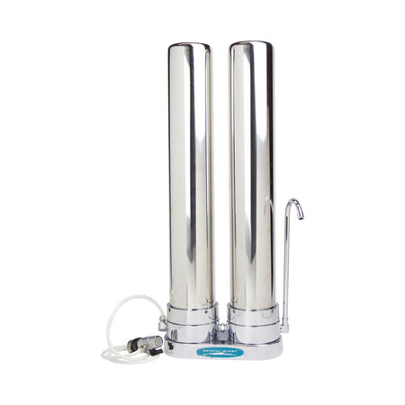 Crystal Quest 80,000 Gallon Countertop Water Filter System - Double (CQE-CT-00122)