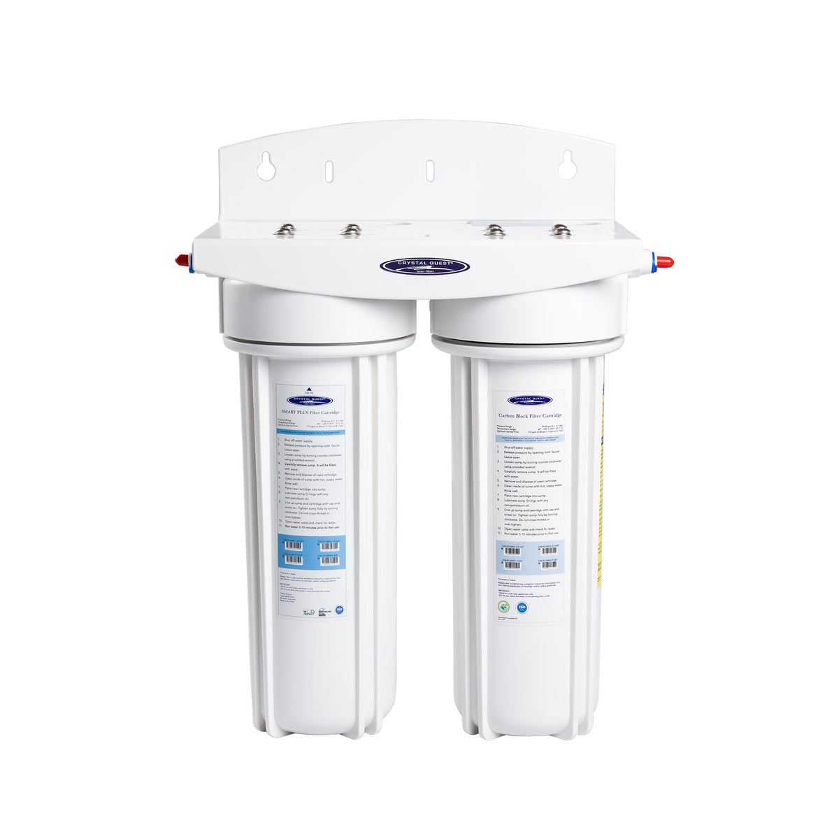 Crystal Quest Commercial Inline SMART Water Filter, Double Inline / Filters 10000 gallons Multistage PLUS (CQE-CO-02011)