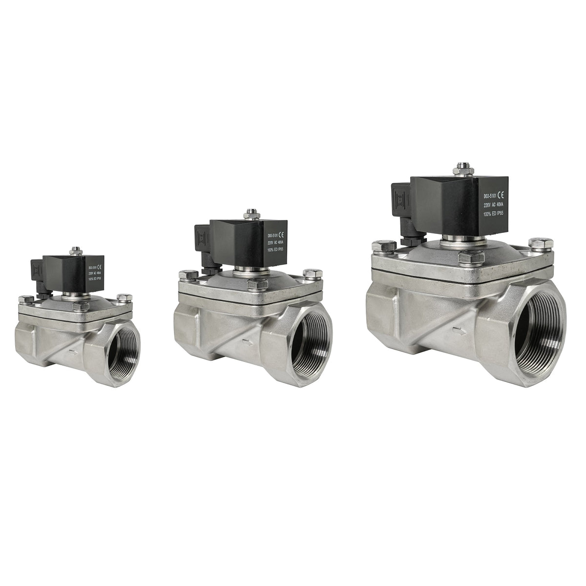 Crystal Quest Solenoid Valves - 1'' / Stainless steel / 220 (CQE-PT-07002S2)