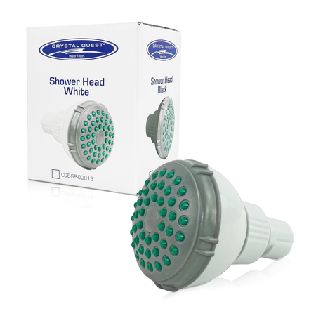 Crystal Quest Standard Shower Head - Black (CQE-PT-09876)