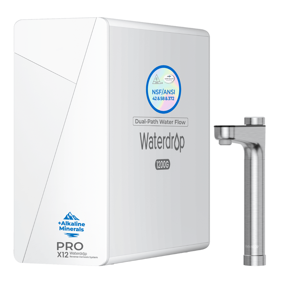 Waterdrop X Series Dual Flow Reverse Osmosis System, X12-PRO