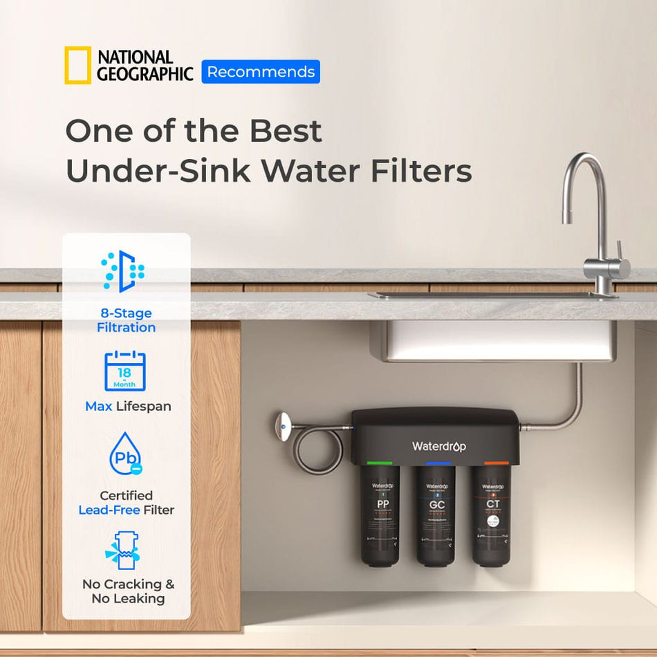 3-stage Under Counter Direct Connect Filtration System Waterdrop TSA