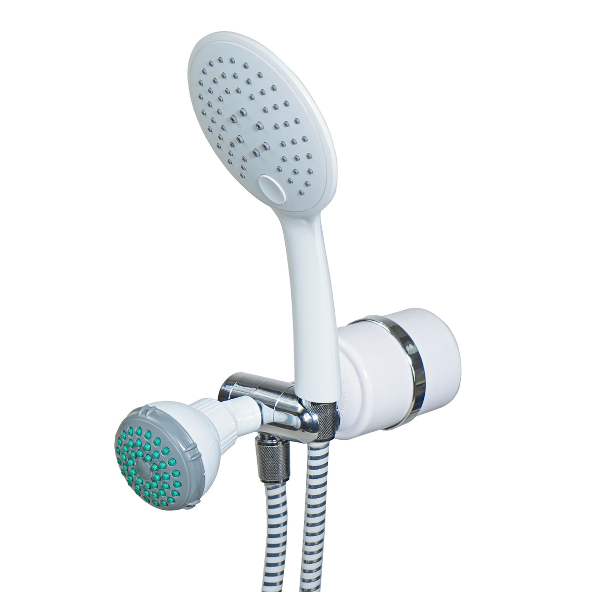 Crystal Quest 2-in-1 Handheld and Shower Head Combo Filter - Black (CQE-SP-00818)