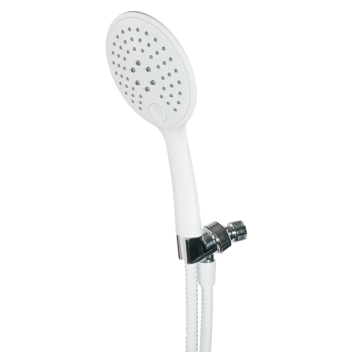 Crystal Quest Handheld Shower Head Combo (Filter not Included) - White / Circle (CQE-PT-99816)