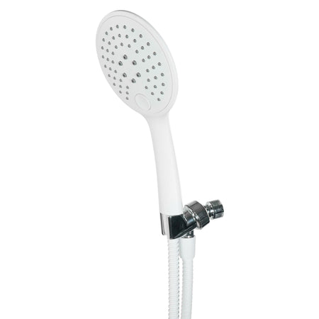 Crystal Quest Handheld Shower Head Combo (Filter not Included) - White / Circle (CQE-PT-99816)